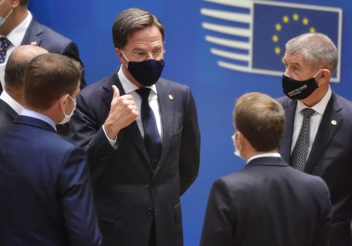 Mark Rutte Emmanuel Macron Andrej Babi