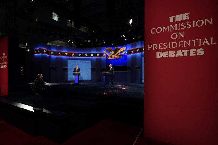 americký prezidentský kandidát Joe Biden Donald Trump moderátor Chris Wallace