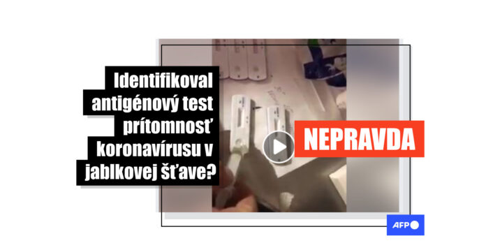 HOAX: Video nedokazuje, e antigénový test na COVID-19 odhalil vírus v dúse