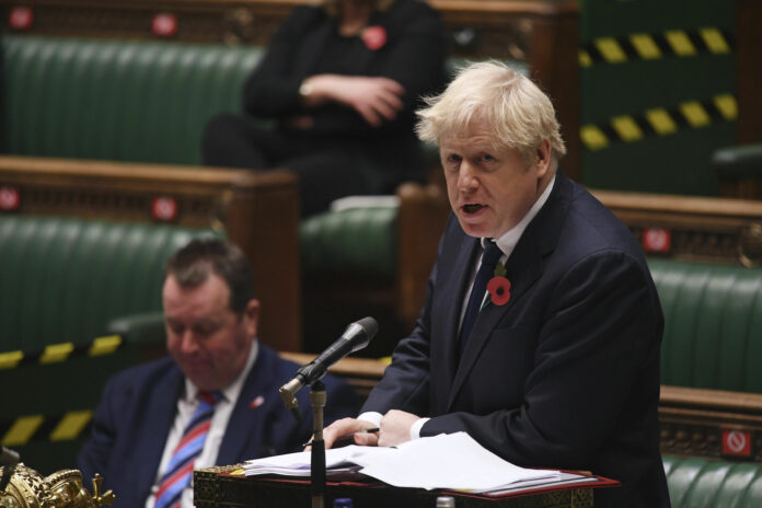 Boris Johnson debata v parlamente