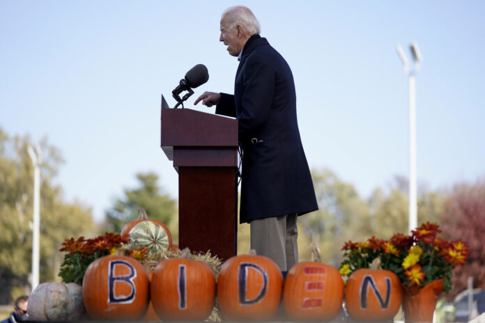 Joe Biden prejav predvolebné zhromadenie, Des Moines