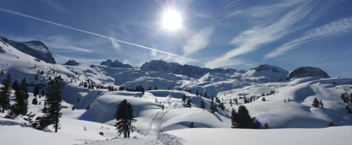 dachstein, winter, panorama