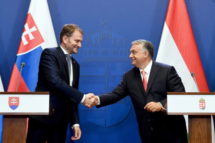 slovenský predseda vlády Igor Matoviè maïarský predseda vlády Viktor Orbán stretnutie TK tlaèová konferencia