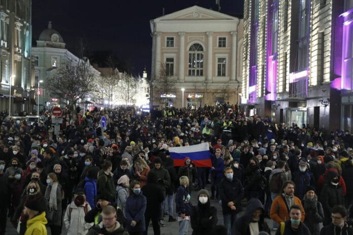 protesty Rusko Navaľnyj