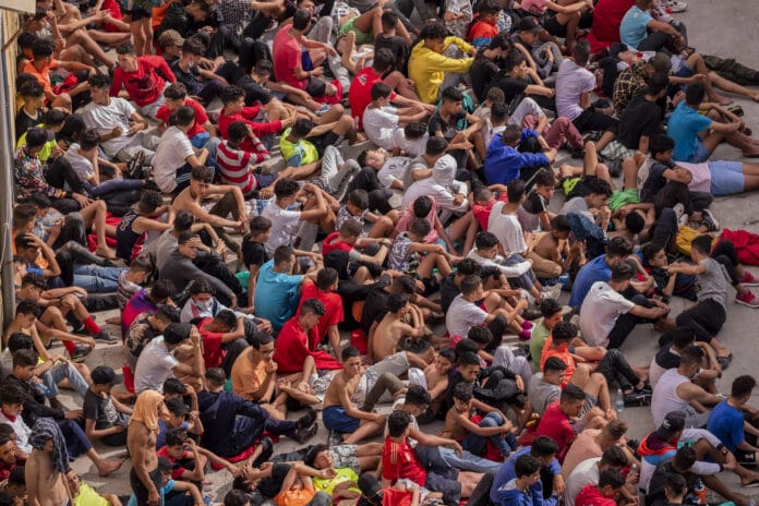 Ceuta Španielsko Maroko migranti