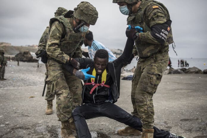 Španielsko, migranti, Ceuta