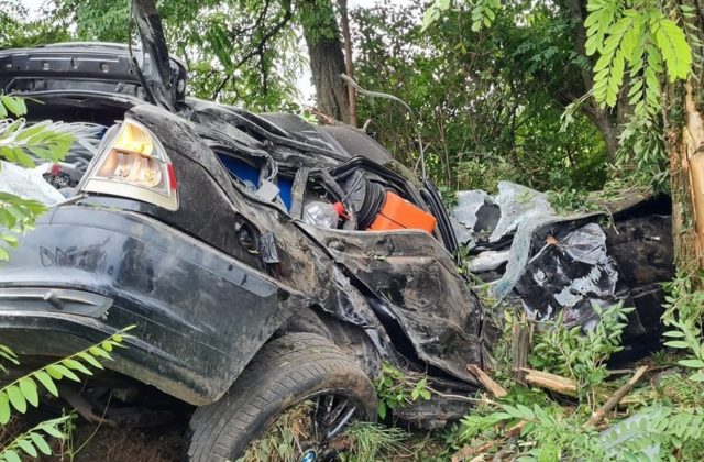 Pri Malženiciach zišlo auto z cesty a narazilo do stromu