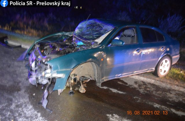 Vodič škodovky prešiel do protismeru a čelne narazil do Mercedesu