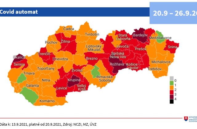 Od pondelka máme na Slovensku štyri bordové okresy