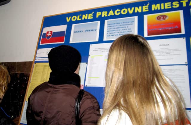 Miera nezamestnanosti na Slovensku presahuje 15 percent už len v troch okresoch