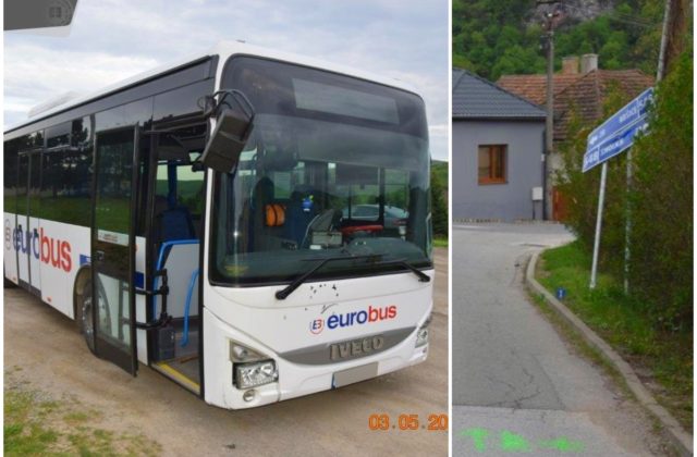 Opitý vodič autobusu nabúral aj s cestujúcimi do dopravnej značky