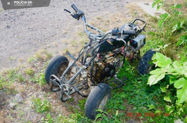 Pri nehode štvorkolky sa zranil 12-ročný chlapec