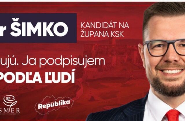 Kandidáta na košického župana Šimka podporila Republika: Zastupujem ľudí