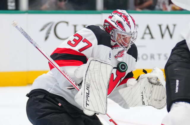 Prvý zápas v novom tíme a takmer shutout. Hellebyuck sa parádne uviedol v New Jersey – VIDEO